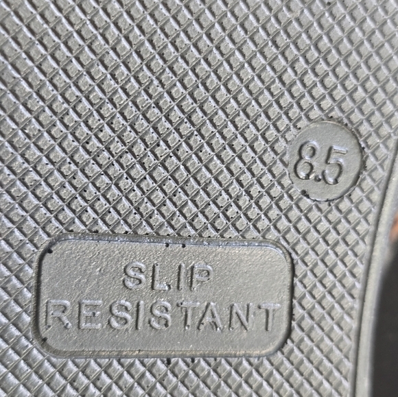 Savvy Clogs Womens Sz 8.5M Black Jane Nursing Cushioned Slip Resistant Exellent - Picture 14 of 14